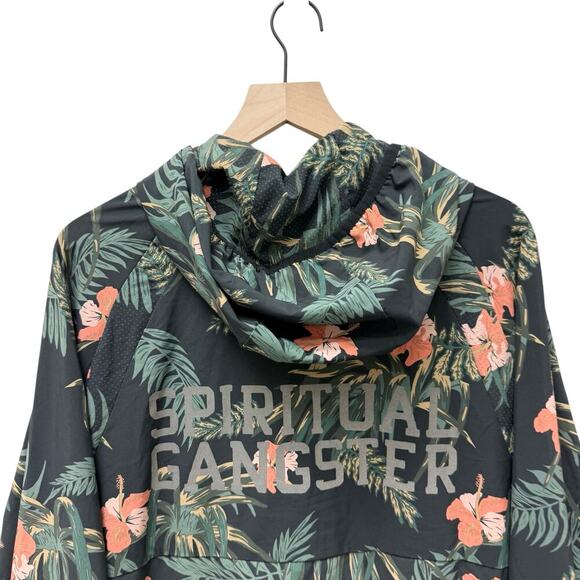 Spiritual Gangster Anorak Floral Print Hoodie Men’s Size‎ Large - Picture 8 of 11